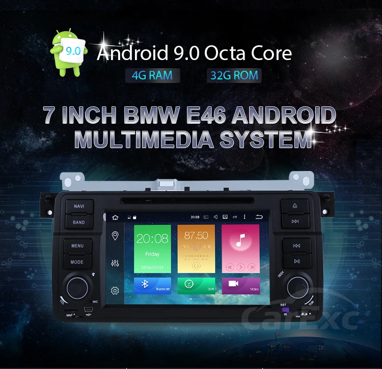 Clearance 9 Inch Android 9.0 Octa Cores One Din Car Radio Stereo System For BMW E46 M3 WIFI Radio GPS Bluetooth USB SD Multimedia Carplay 14