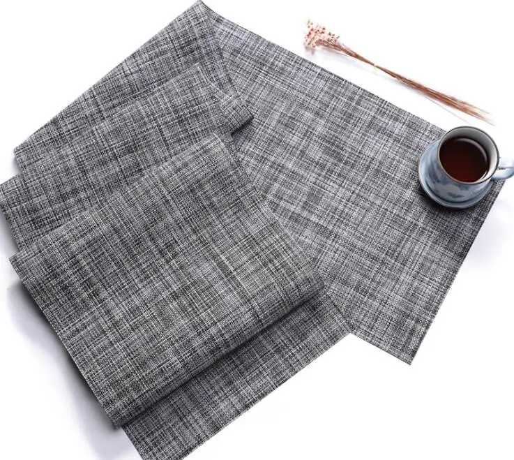 Vinyl and Polyester Simple Style Table Runner PVC Table Cloth Heat