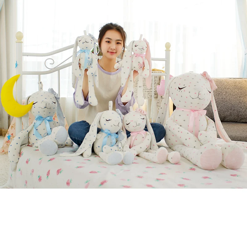 

40/50/75/100 Cm Soft Rabbit Plush Toy Stuffed Cute Rabbit Doll For Baby Sleeping Bed Doll Fashion Lovely Birthday Gift For Kids