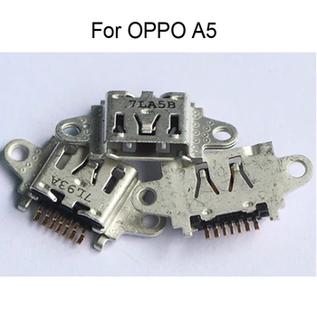 

5 PCS Replacement For OPPO A5 a5 Charger Connector Parts Repair Spare Parts For OPPO A 5 USB Dock Charging For OPPOA5