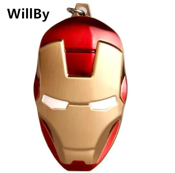 

Iron Man Mask with Key Chain Creative USB Rechargeable Cigarette Lighter