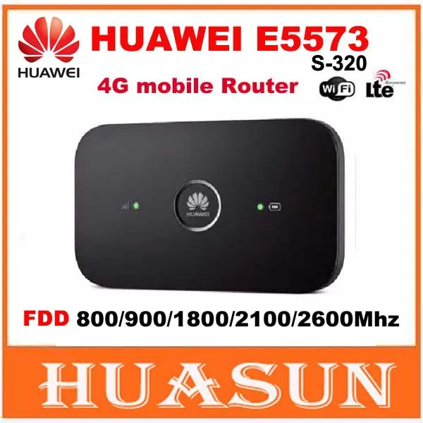 

Unlocked Huawei E5573 E5573s-320 with 2pcs antennas CAT4 150Mbps 4G LTE FDD Wireless Router 3G Mobile WiFi Hotspot PK E5573S-606