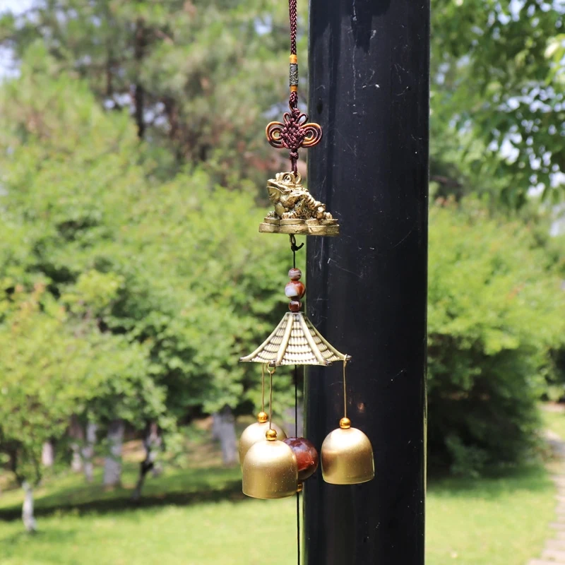 Us 7 8 1 Campanula Bedroom Door Decoration Ornaments Creative Girls Small Fresh Copper Metal Transporter Birthday Retro Bell In Wind Chimes