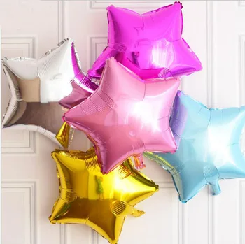 

Lucky 50pcs/lot 18inc Star Balloon Inflatable Helium Baloon Wedding Birthday Christmas Party Decoration Globos Children Toy Gift