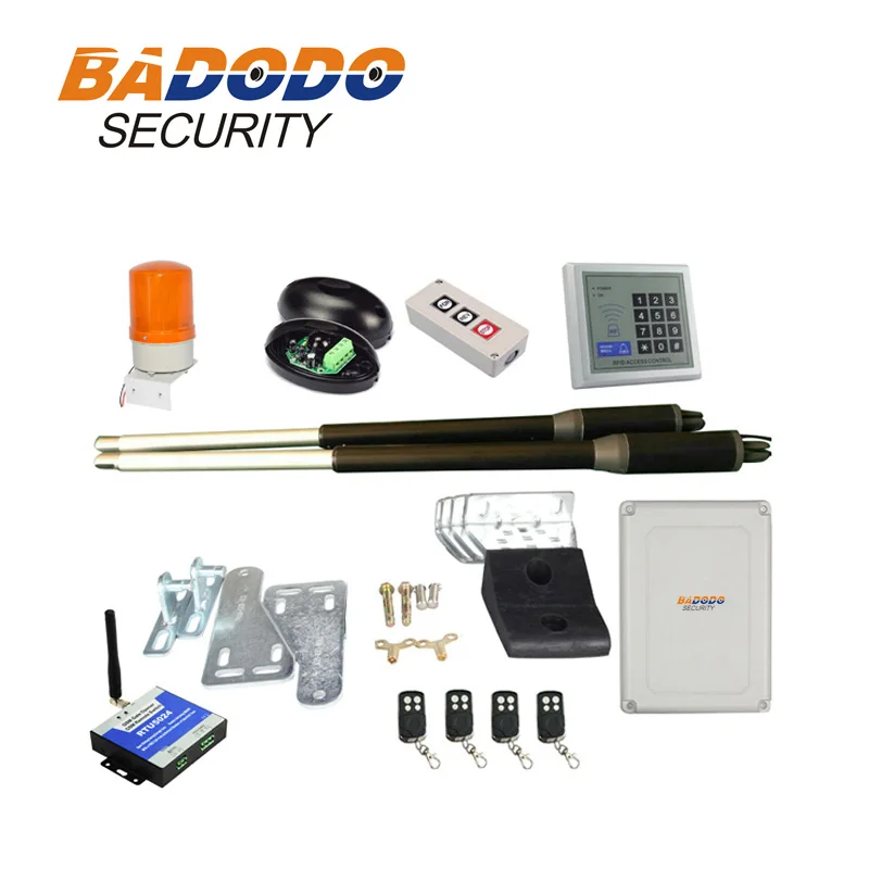 24VDC 150kg Automatic Swing Gate Opener motor kit with keypad lamp