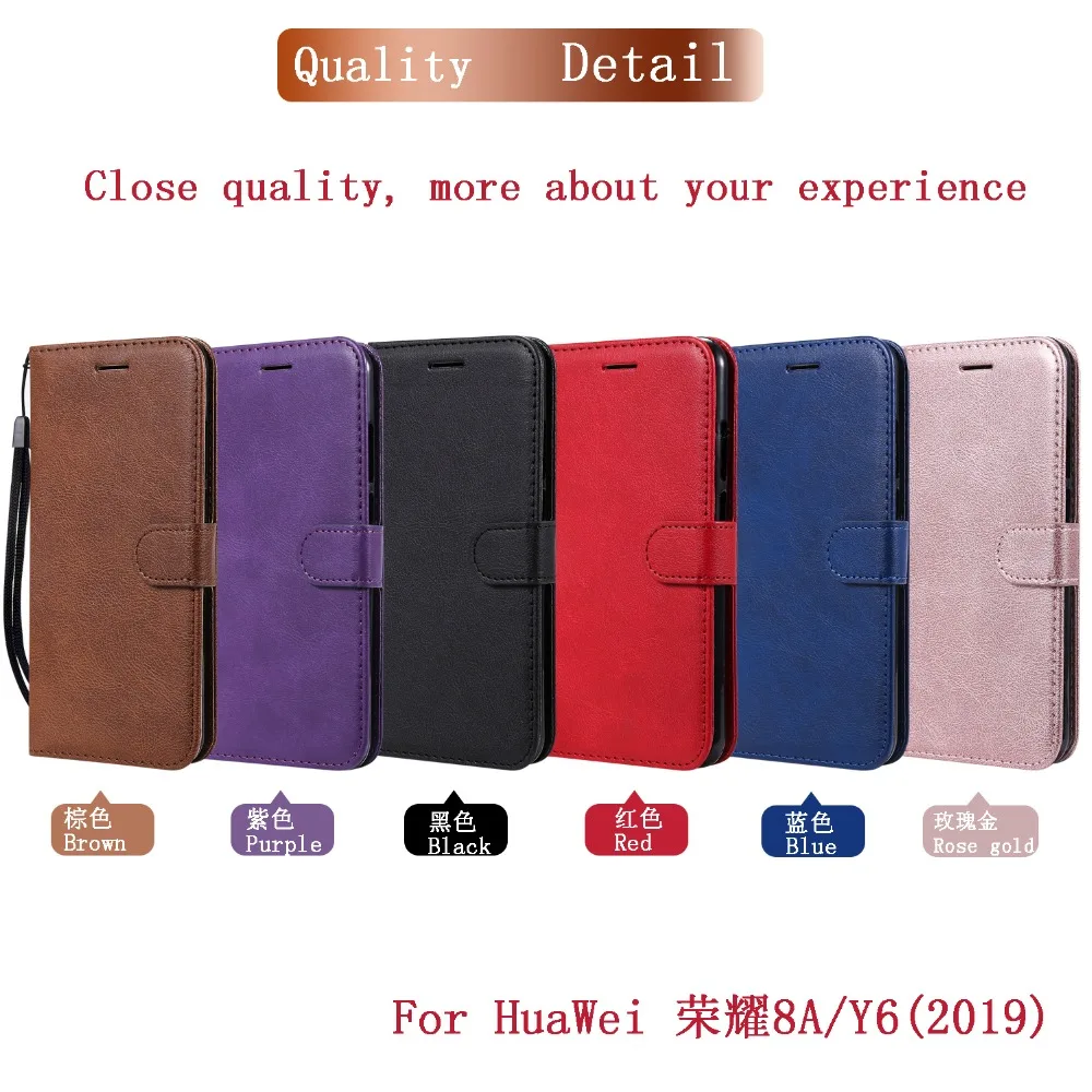 huawei snorkeling case Huawei Honor 8A Case Honor 8A JAT-LX1 Case Flip Luxury Wallet PU Leather Phone Cases For Huawei Honor 8A Cover with Card Holder huawei pu case