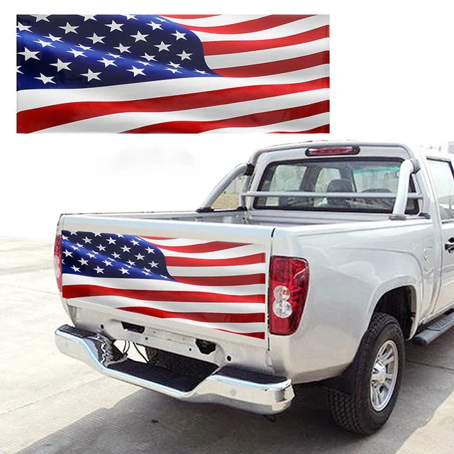 American Flag Tailgate Decal