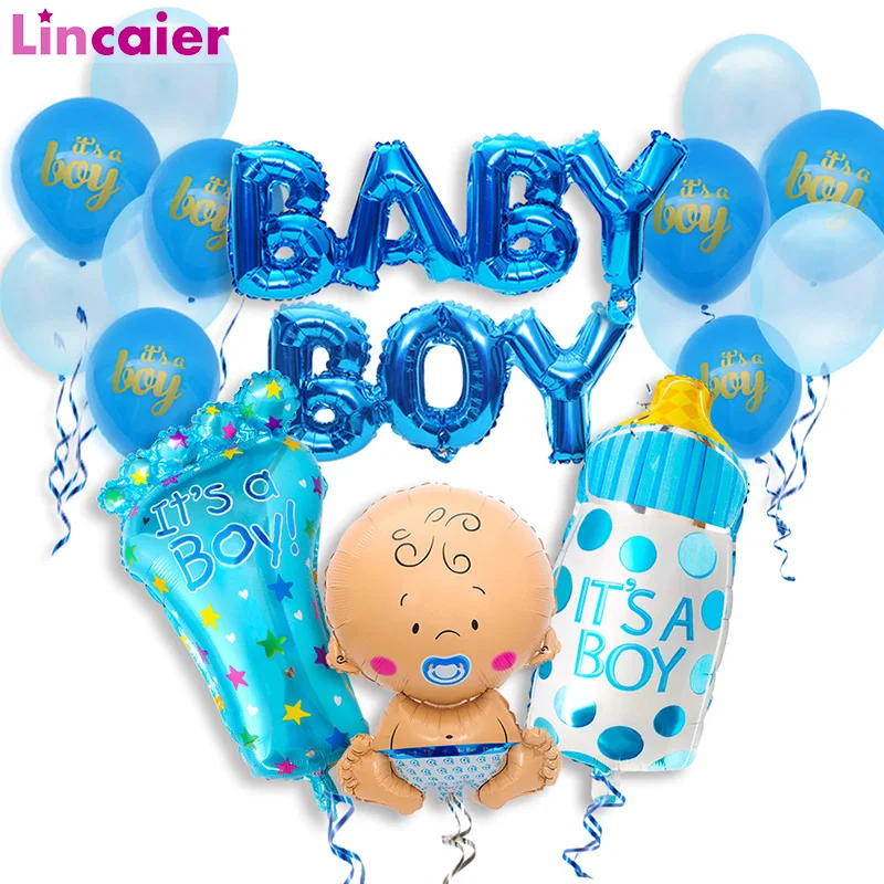 

Baby Shower Foil Balloons Babyshower Party Decorations Its A Boy Girl Latex Balloons Gender Reveal Supplies Oh Baby