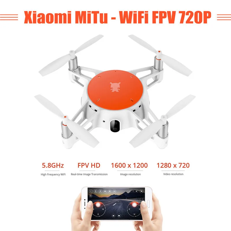 Миниатюрный Радиоуправляемый квадрокоптер MiTu с Wi-Fi FPV и HD камерой 720P | Игрушки
