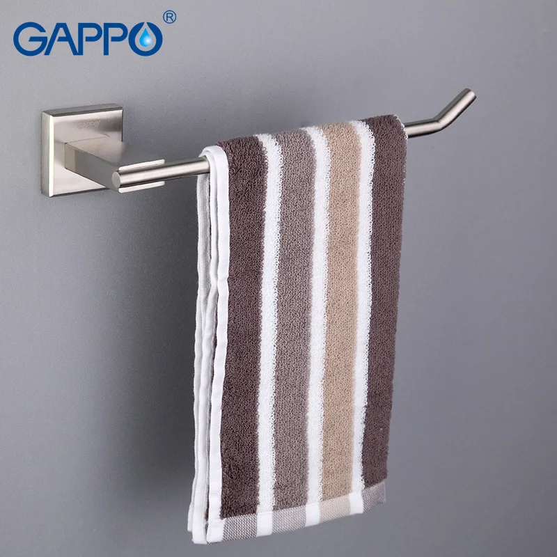 Günstige GAPPO Edelstahl Handtuch Bars Wand Halterung Handtuch Rack Bad Handtuch Halter Bad Hardware Lagerung Regal Bad Zubehör
