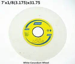 180x3,175x31,75 мм белый шлифовальный круг корундовый 1 шт. Бесплатная доставка Высокое качество белый корунд