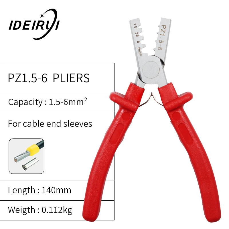 Обжимной инструмент трубчатый терминал 1,5-6 мм щипцы Pince A Sertir плоскогубцы наконечник провода обжимной ручной инструмент Alicate Crimpador 0,25-2,5 мм
