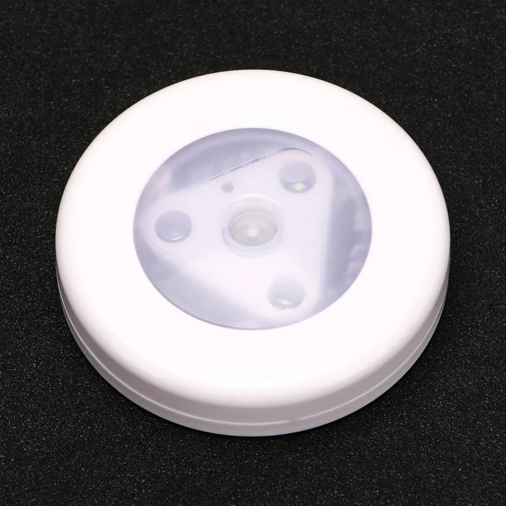 Мини 3 светодиодный светильник с датчиком вспышка светильник фонарь белый цвет Lanterna питание от 3* AAA для ванных комнат, подвала, прихожей, лестниц