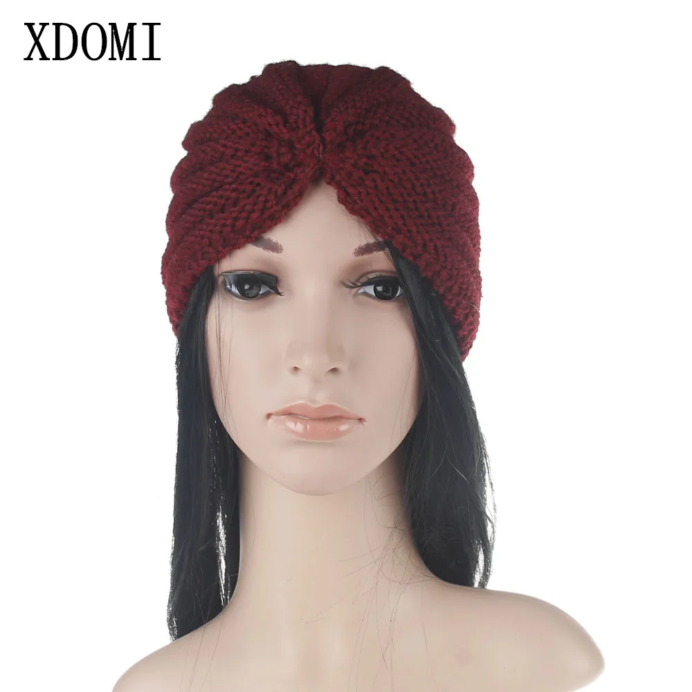 

Brand XDOMI Women's Autumn Winter Knitting Beanie Caps Solid Outdoor Sport Hats for Women Girls Winter Wool Cap Skullies gorras