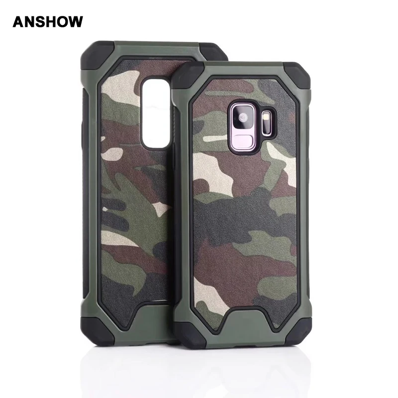 

Camouflage Military 2in1 Hybrid Case For For Iphone XR XS MAX X 8 7 6 Note 9 S10 S10e Cover Hard Plastic+TPU Defender Shockproof