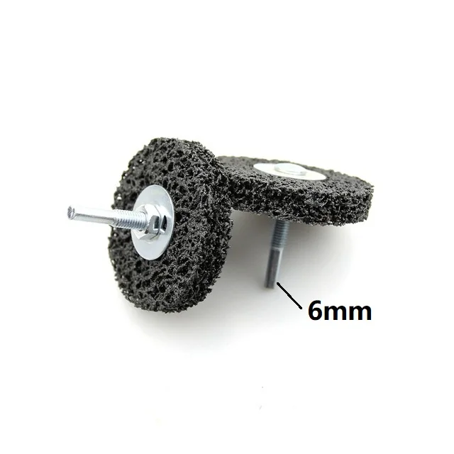 New 6mm Shaft OD 50mm 75mm Mounted Cleaning Grinding Wheel for Paint