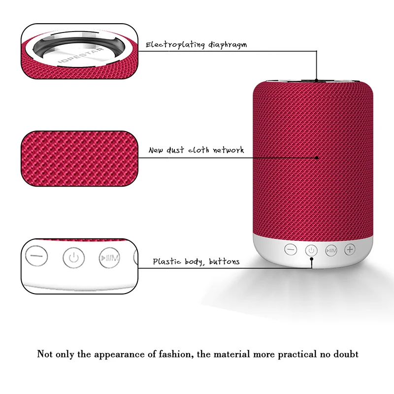 HOPESTAR H34 Mini bluetooth Динамик Портативный Беспроводной Водонепроницаемый Handfree