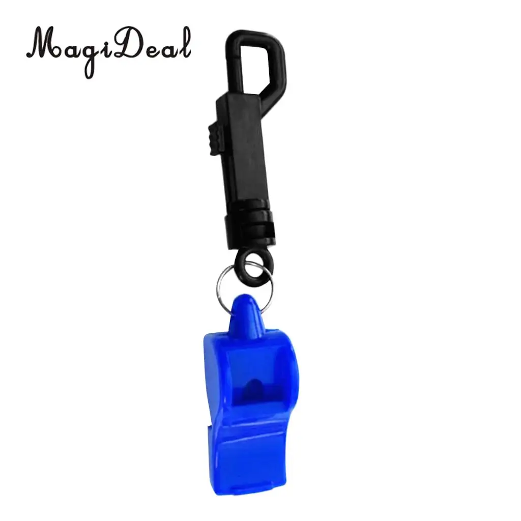 MagiDeal Outdoor Emergency Safety Marine Police Underwater Survival Whistle with Belt Clip
