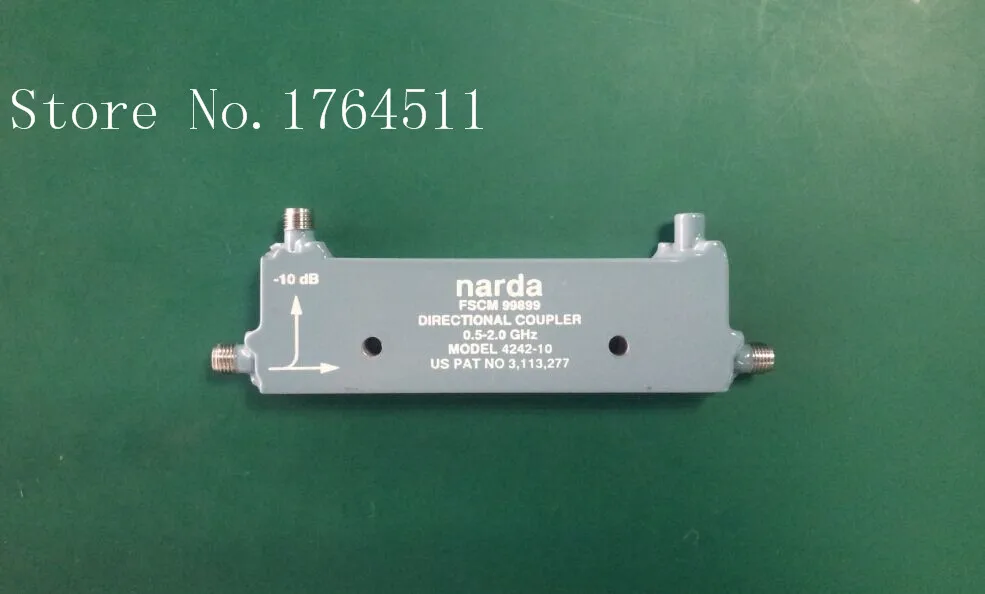 

[BELLA] Narda 4242-10 0.5-2.0GHZ -10dB coaxial directional coupler SMA
