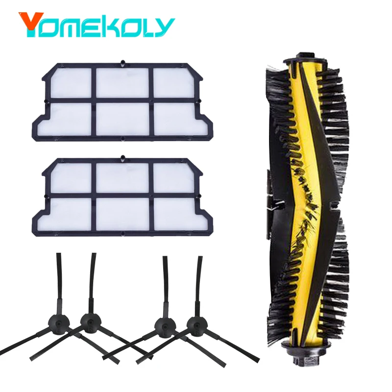 

7pcs Replacement Accessories for ILIFE v7 v7s v7s pro Robot Vacuum Cleaner Spare Kit Dust Hepa Filters Side Brush Main Brush Set