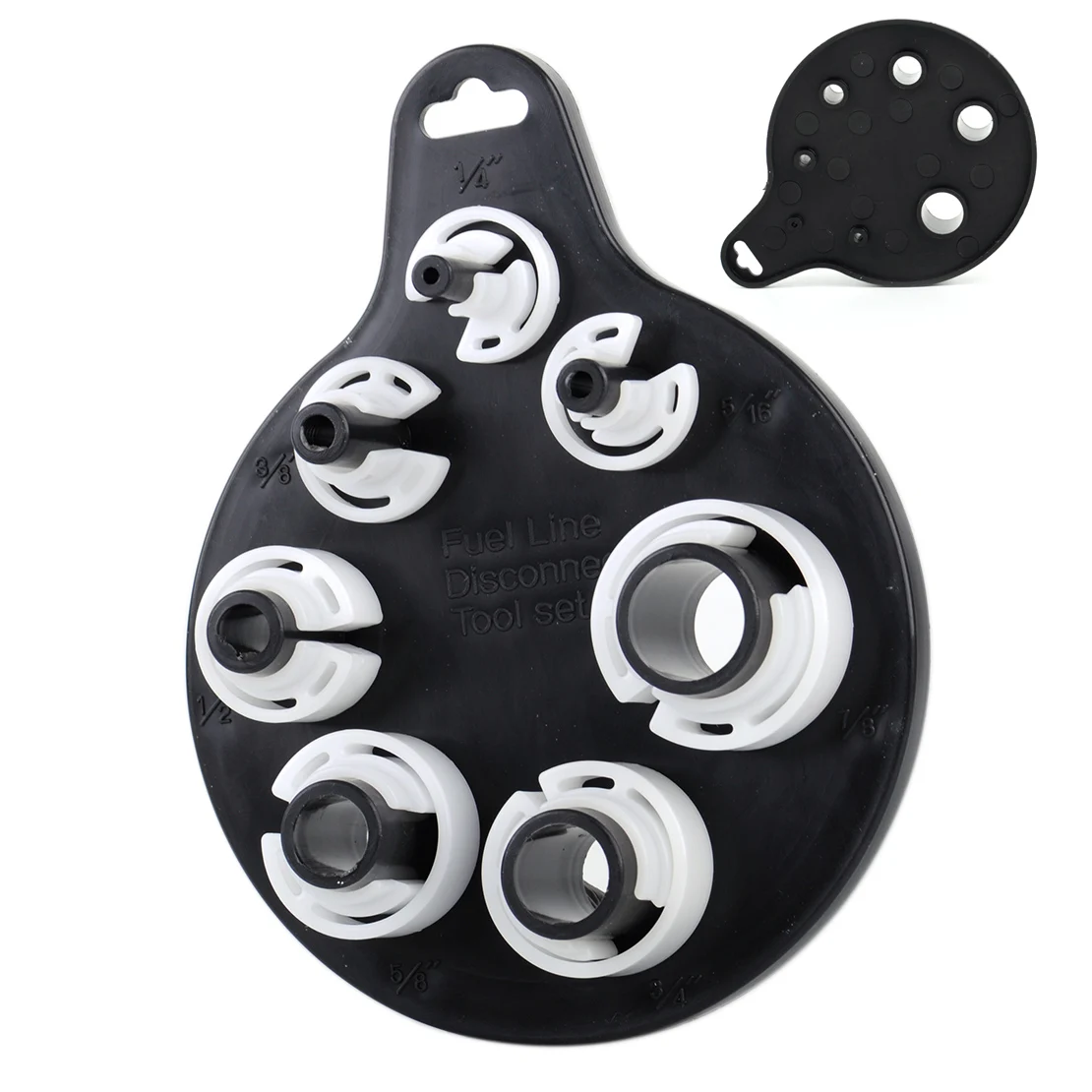 DWCX 7Pcs/Set Car Black & White Plastic AC Fuel Transmission Oil Line