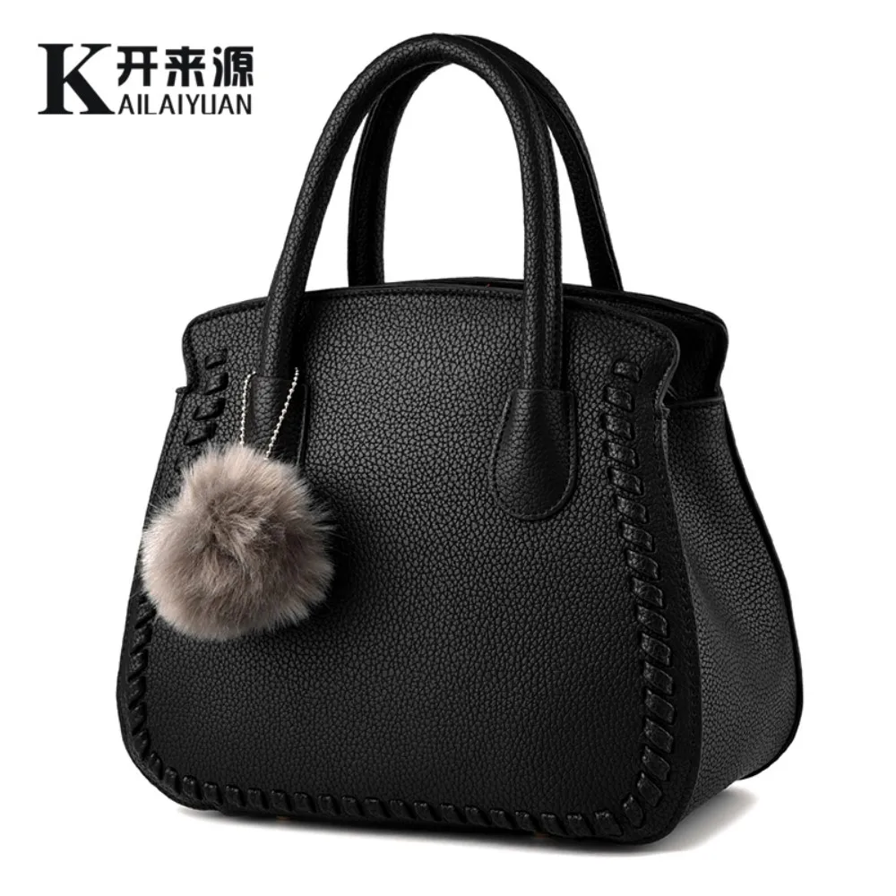 ФОТО KLY 100% Genuine leather Women handbags 2017 New package female Korean fashion style female air bag Messenger shoulder handbag
