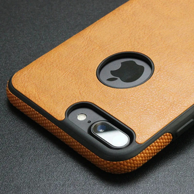 

Luxury Retro Phone Case For iPhone X 8 8 Plus Coque Business PU Leather Design Back Cover For iPone 6 6S 6Plus 7 7 Plus Case