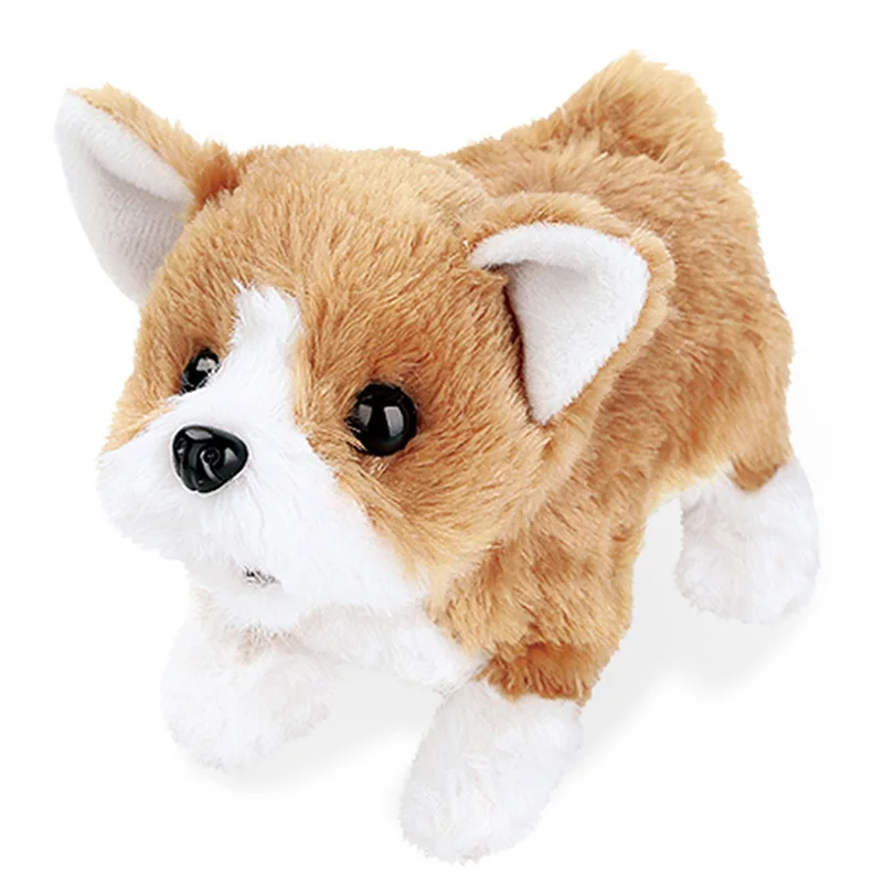Animais de Estimação Filhote de Cachorro Brinquedos de Pelúcia Presentes de Brinquedo para Crianças Robô Cachorro Eletrônico Latindo Estande Andando Interativo Pelúcia Bonito Crianças 6 de cachorro latindo estande andando interativo cachorro