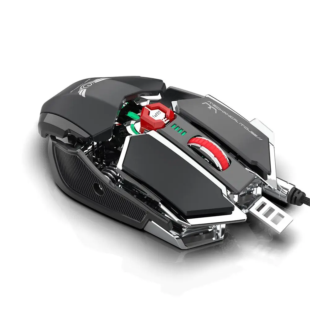 Механическая Проводная игровая мышь Professional Gamer компьютерная мышь со светодиодный подсветкой Автоматическая прицеливание игровые аксессуары