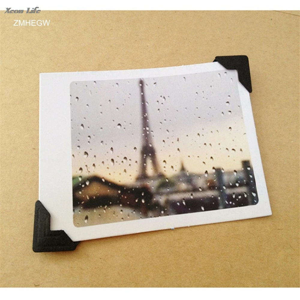 

ZMHEGW DIY Vintage Corner Kraft Paper Stickers Photo Albums Decoration Scrapbooking Viscose Photo Dedicated Fitting Free Shipp