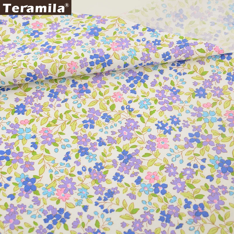 Teramila Telas цветы Дизайн 50x100 см/шт лоскутное изделие из хлопчатобумажной ткани DIY одеяла домашний швейный материал ткань платье подушка для дома - Цвет: 50x100cm