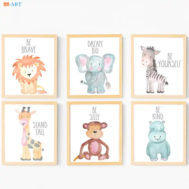 safari canvas wall art nursery