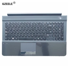 GZEELE новая клавиатура для ноутбука США с оболочкой C для samsung RC512 RC510 RC520 Topcase корпус Упор для рук с тачпадом и динамиком
