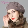 Liliyabaihe New women winter hat Wool knit berets, caps latest popular decoration solid colors fashion lady hat ► Photo 3/6