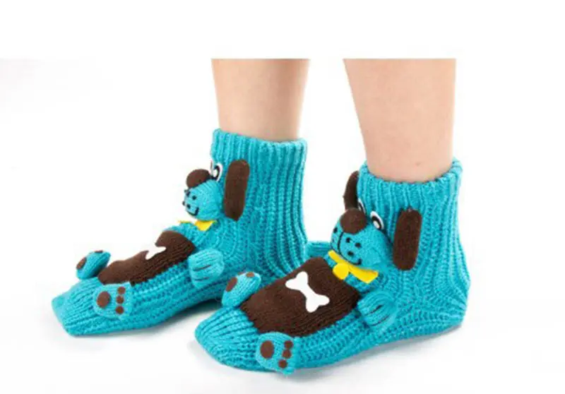 Top fashion 2016 new handmade animal cartoon Christmas cute warm wool socks women's socks floor socks