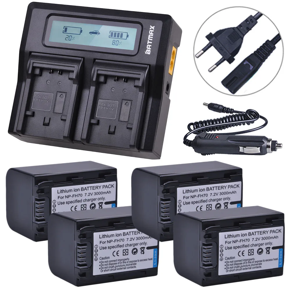 Câmera + LCD Rápido Carregador Duplo para
