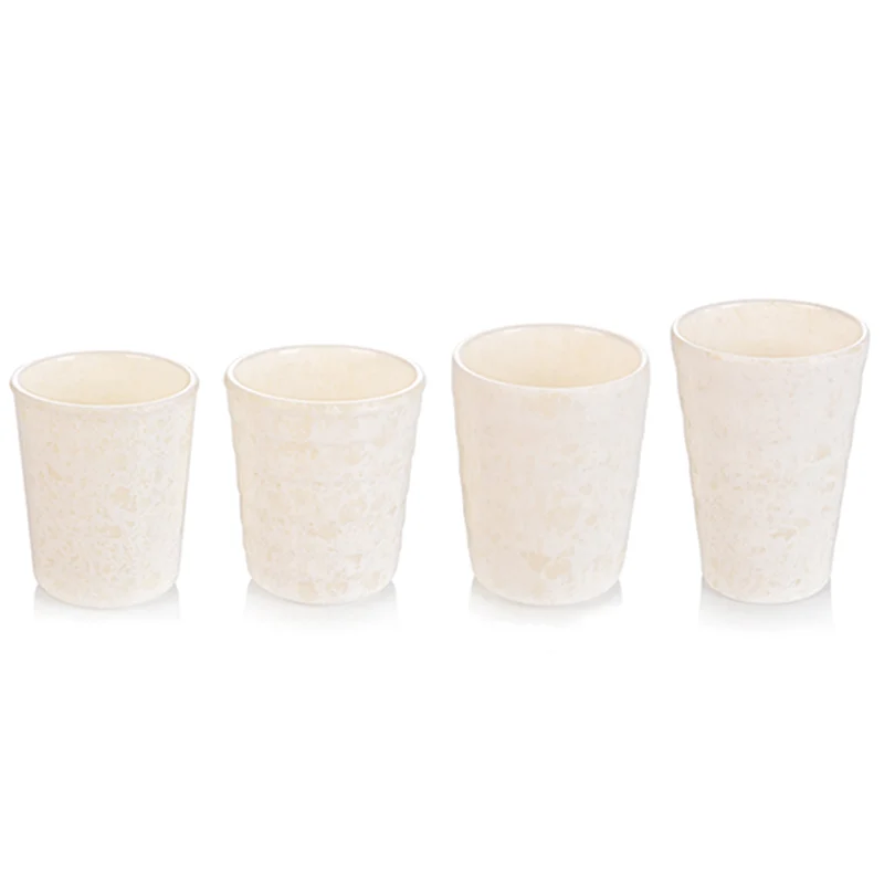 

1 PCS Japanese Ring Striae Plastic Cup Chain Restaurant Water Cup Imitation Porcelain Dinnerware Tea Cups A5 Melamine Tableware