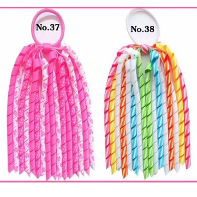 

100 BLESSING Good Girl Boutique Rainbow Stylish Corker Ponytal Elastic Hairbow