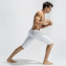 Колготки для фитнеса, бега, мужские Компрессионные шорты, обтягивающие мужские леггинсы, бодибилдинг, тренировка, мужские Леггинсы для спортзала, быстросохнущие короткие штаны