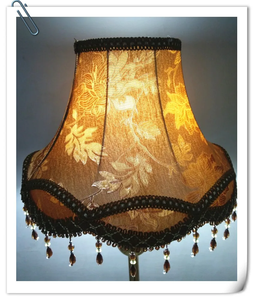  Lampshade for Floor lamp cover painting flower Pattern crystal pendant table lamp shade E27 vintage - 32959597219