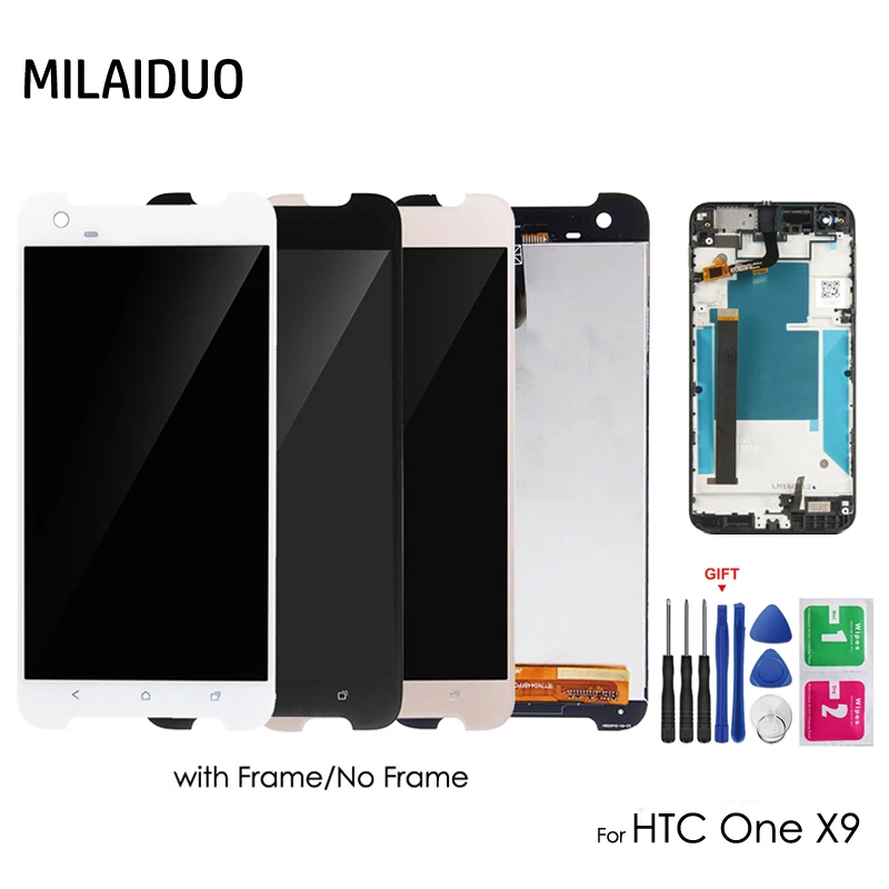 

LCD Display For HTC One X9 LCD Touch Screen Digitizer Assembly Replacement Repair Parts with Frame 5.5 inch with Free Tools