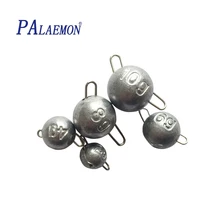 PALAEMON 10 шт./лот открытый свинец сферическая джиг головка глубокий 2 г 4 г 6 г 8 г 10 г водяная пуля Вес рыболовные снасти аксессуары