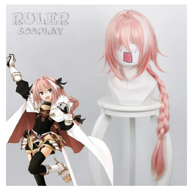 Peluca De Fate Apocrypha Para Cosplay Astolfo Rider Of Black Cosplay Disfraz Pelo Rosa Pelucas De Carnaval Rider Fate Fate Riderrider Black Aliexpress