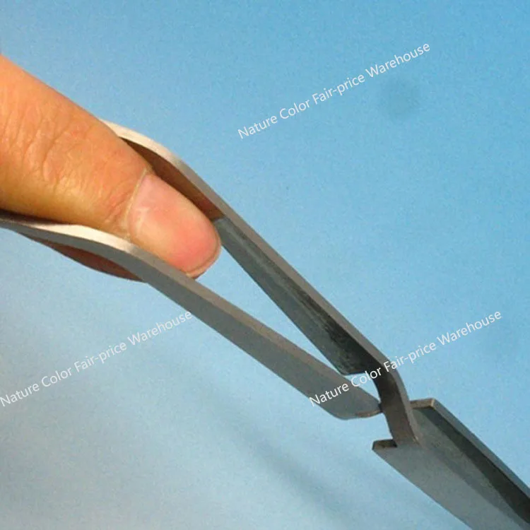 Акриловый Пинцет для придания формы ногтям из нержавеющей стали, многофункциональный зажим для ногтей, Маникюрный Инструмент, пинцет для УФ-геля, кривая C, китайские пинцеты