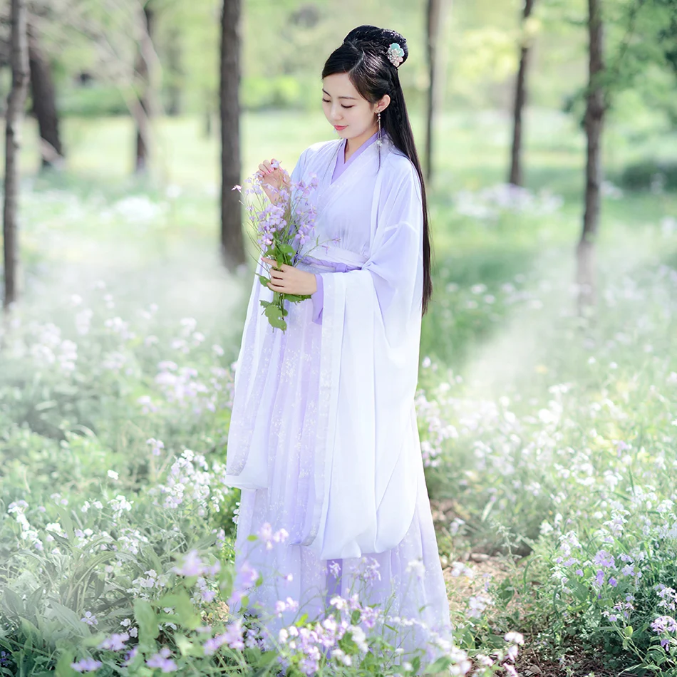 

2019 print chiffon princess costume hanfu of Tang dynasty high waist run for tv play the glory of tang dynasty