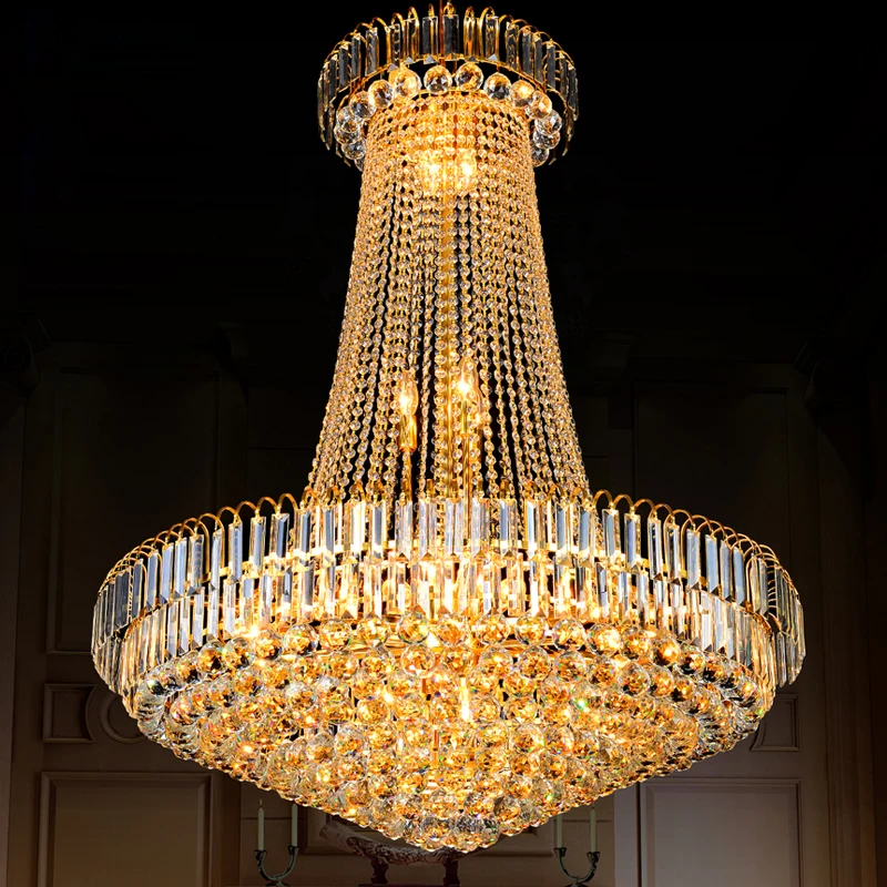 Buy European Gold Crystal Chandeliers Lights Fixture