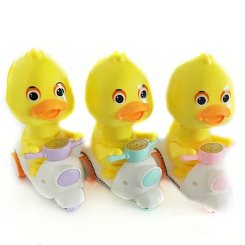 

Funny Kids Toys Motorcycle Small Yellow Duck Presses Back to the Sprouting Duck Car for Baby Children Toys Gift