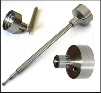 

titanium carb cap with point or flat tip dabber fit for 10&14mm domeless nail wholesale price free shipping