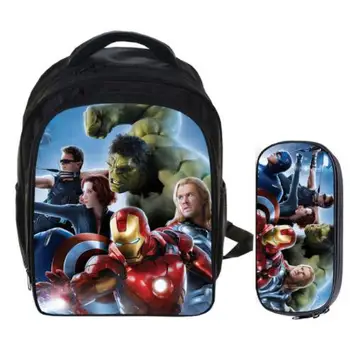 

13 Inch The Avengers Captain America Backpack Children School Bags For Teenagers Kids Gift Schoolbags Mochila Daily Backpack