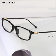 Модные TR90 женские ультралегкие удобные оправы для очков ретро металлические очки для близорукости оптика оправы для очков по рецепту